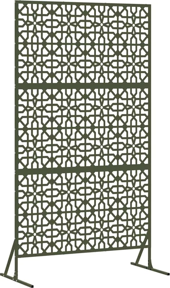 vidaXL Ecran de intimitate Oliv 100 x 50 x 180 cm Oțel