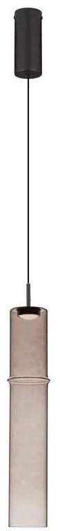 Pendul LED modern, Metal, Sticla, Moca, SANO