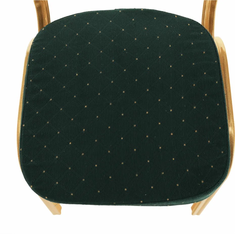 Scaun stivuitor,  verde / vopsea aurie, ZINA 3 NOU
