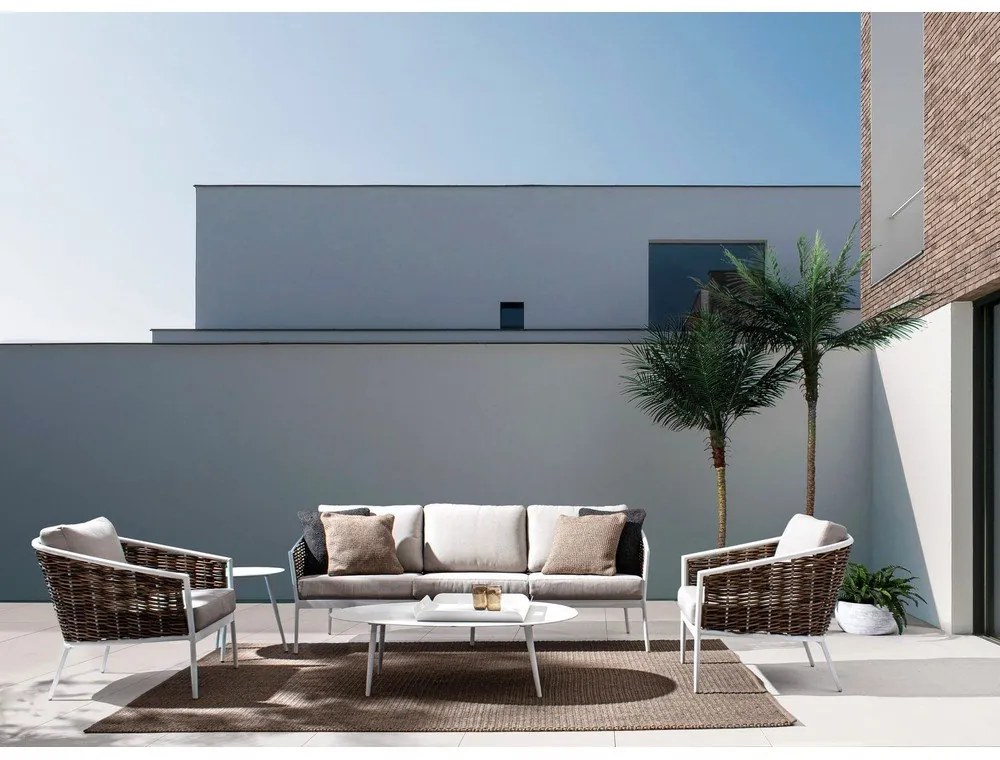 Măsuță de grădină rotundă din aluminiu ø 50 cm Ridley – Bizzotto