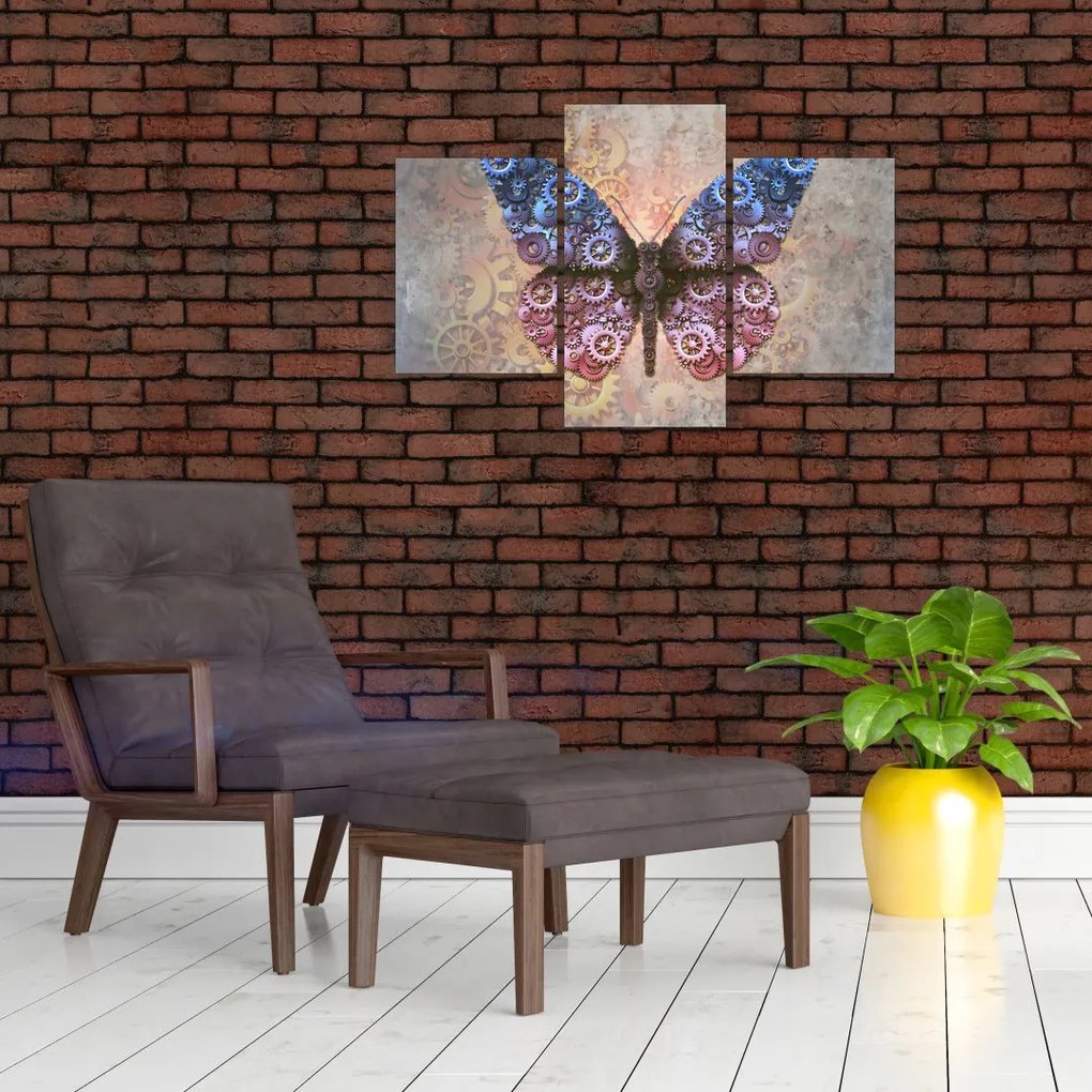 Tablou - Fluture steampunk (90x60 cm)