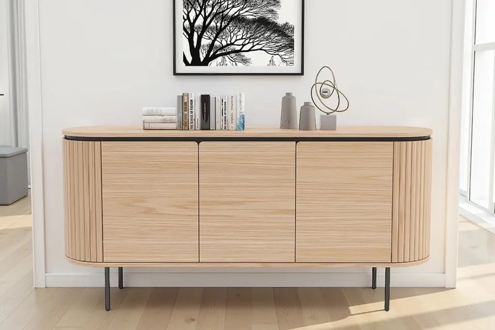 Comoda cu furnir de stejar ATELIER 160cm