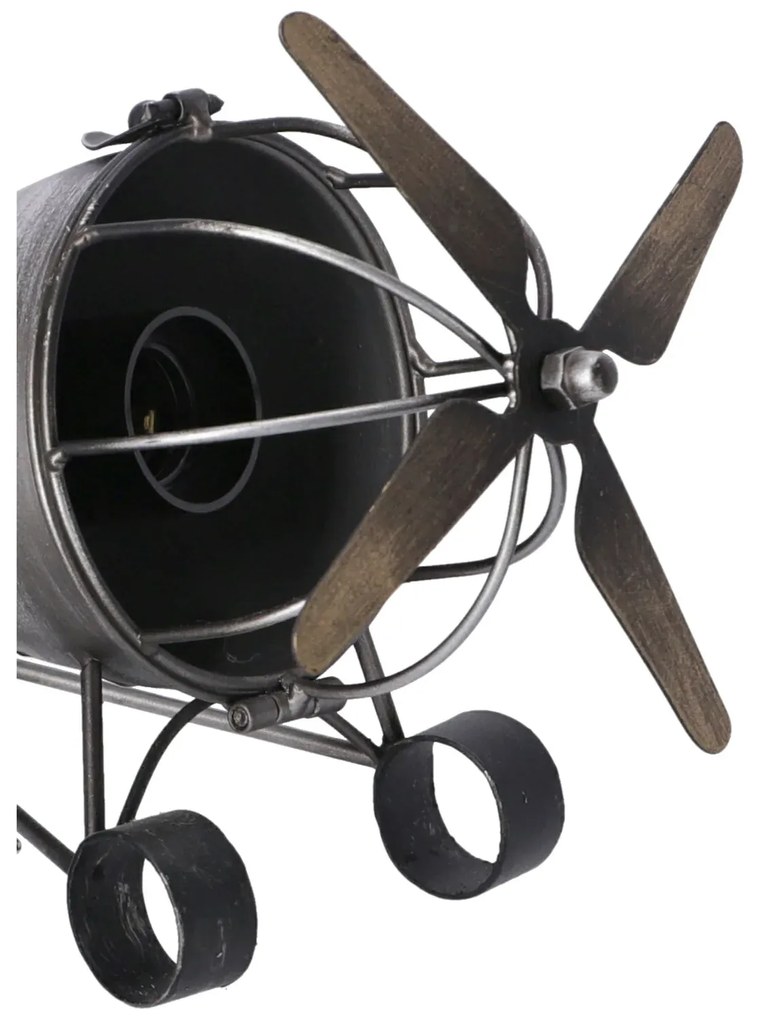Lampa de masa Stil Industrial Avion h 23 cm