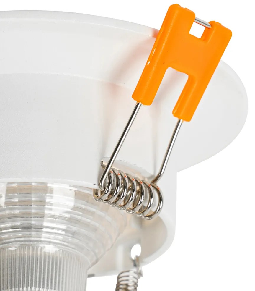 Set de 12 spoturi incastrate albe GU10 50mm - Gijs