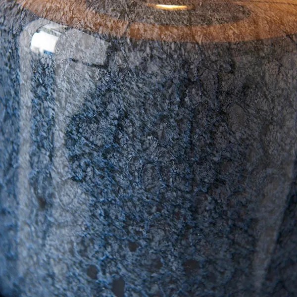 Endon 93067 - Lampă de masă ZINNIA, 1xE27/10W/230V, albastră/aurie