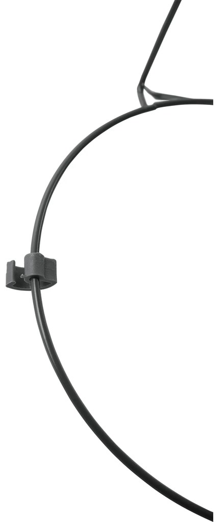 Ghiveci suspendat, din plastic, gri, DIGAL