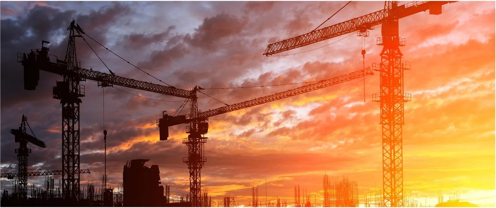 Tablou - Șantier de construcții (120x50 cm)