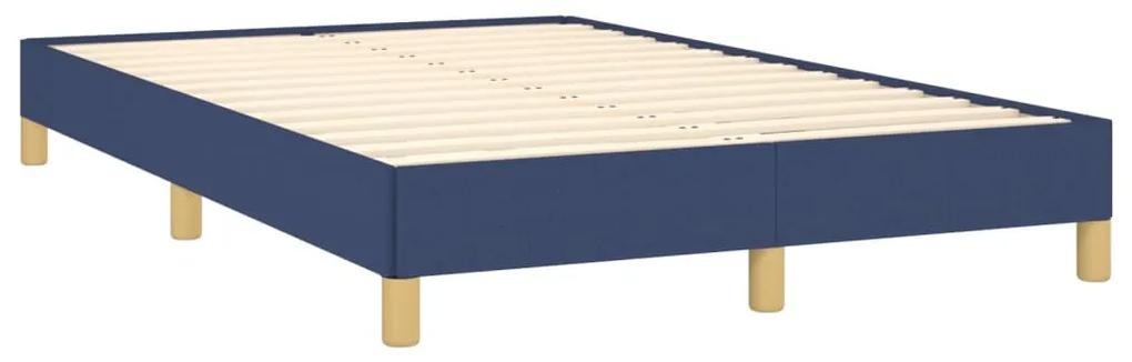 379495 vidaXL Cadru de pat, albastru, 120x190 cm, material textil