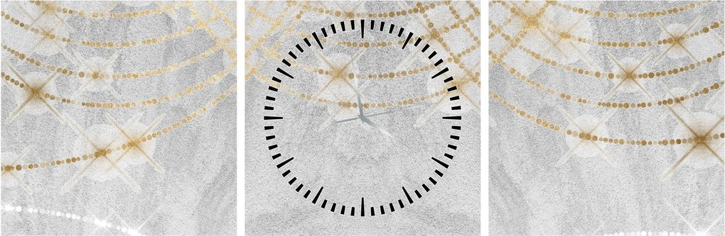 Tablou - Design beton (cu ceas) (90x30 cm)