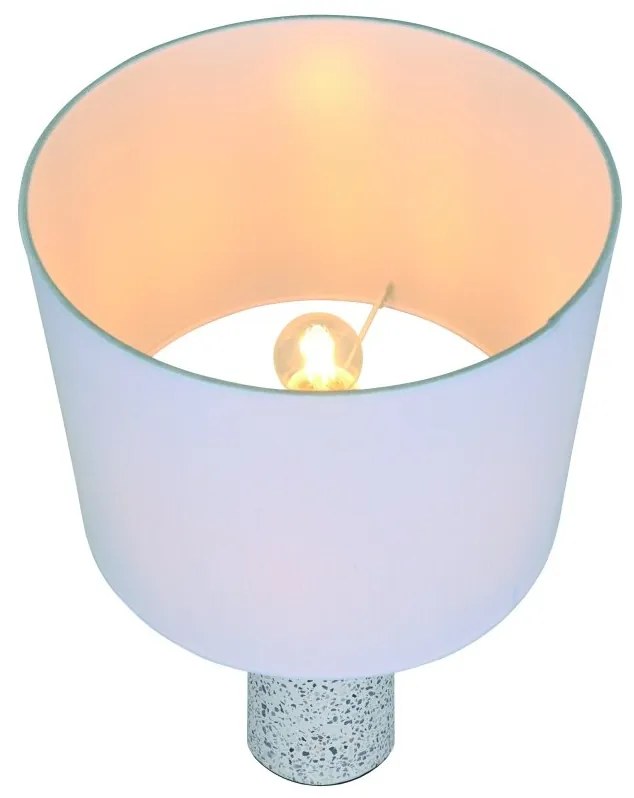 Veioza, Lampa de Masa, Terrazzo, Textil, Antiga