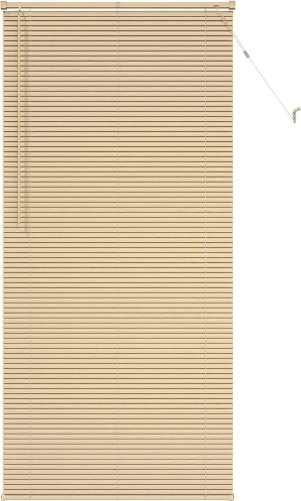 vidaXL Jaluzea venetiană Manual Maro Deschis cu Model 213 x 100 cm PVC