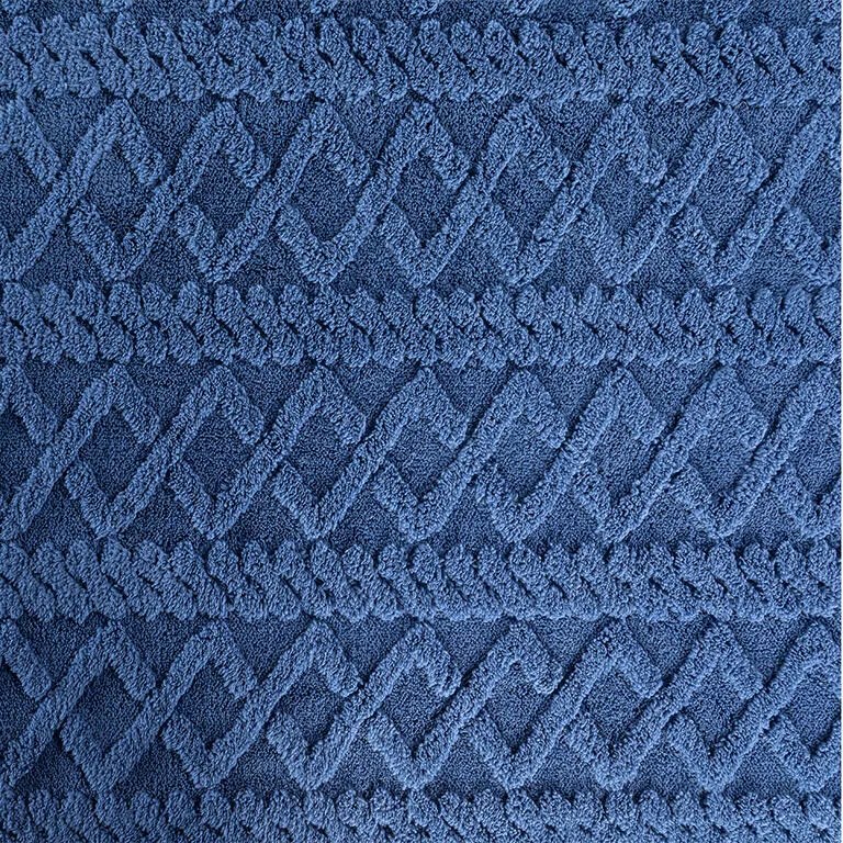 Cearşaf elastic cu blăniţă INVERNO, albastru închis 90 x 200 cm