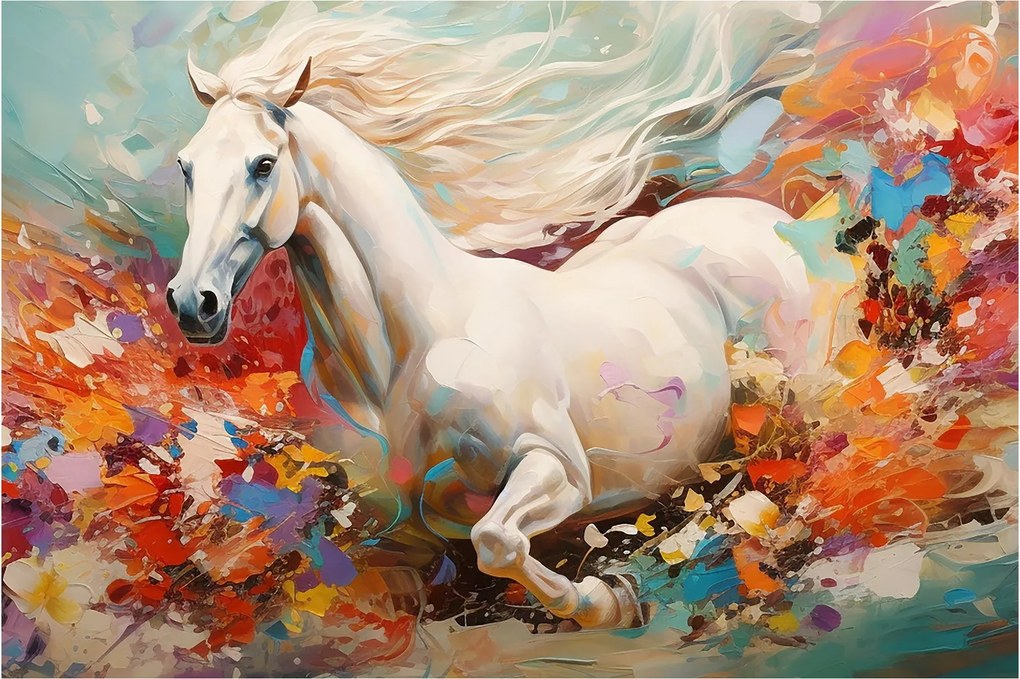 Tablou - Pictura unui cal (90x60 cm)
