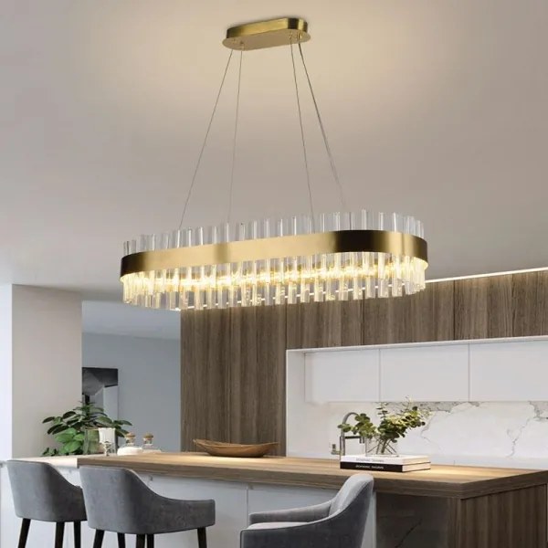 Lustră LED de cristal dimabilă pe cablu LED/45W/230V + telecomandă