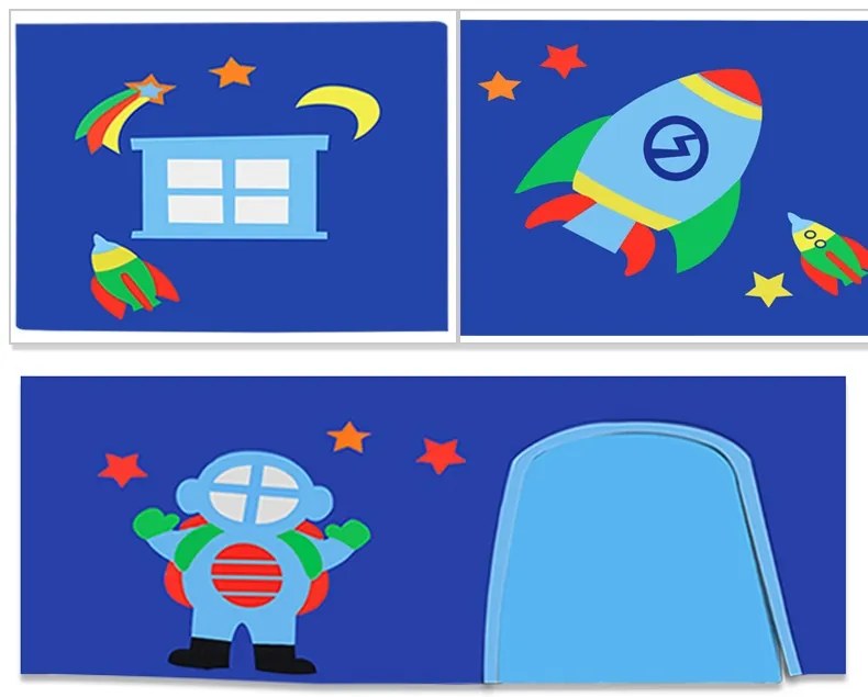 Perdea de joacă ASTRO pentru pat semi-supraetajat copii PINO – Vipack