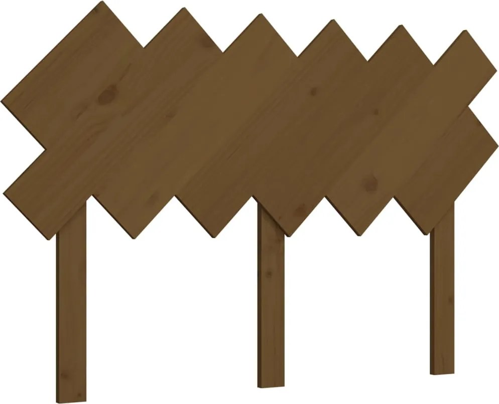 vidaXL Tăblie de pat, maro miere, 122,5x3x80,5 cm, lemn masiv de pin