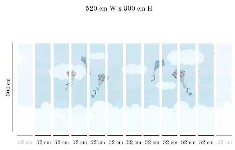 Tapet VLAdiLA Free As A Kite 520 x 300 cm