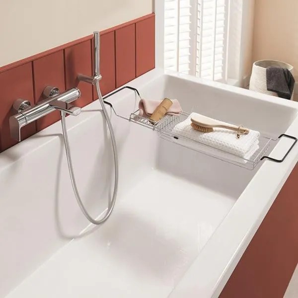 Cada dreptunghiulara Villeroy & Boch, Targa Plus Solo, 160 x 70 cm, cu set de picioare, alb alpin, UBA167NES2V-01-P