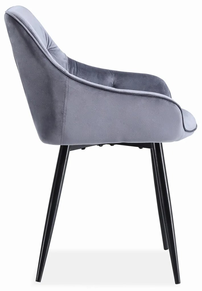 Scaun tapitat K487 - Gri