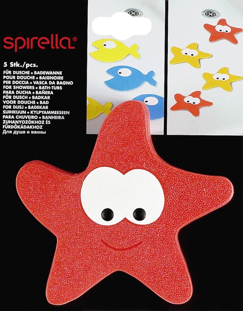 Covorașe antiderapante pentru copii pentru cadă 5 buc. 12x13 cm Starfy – Spirella