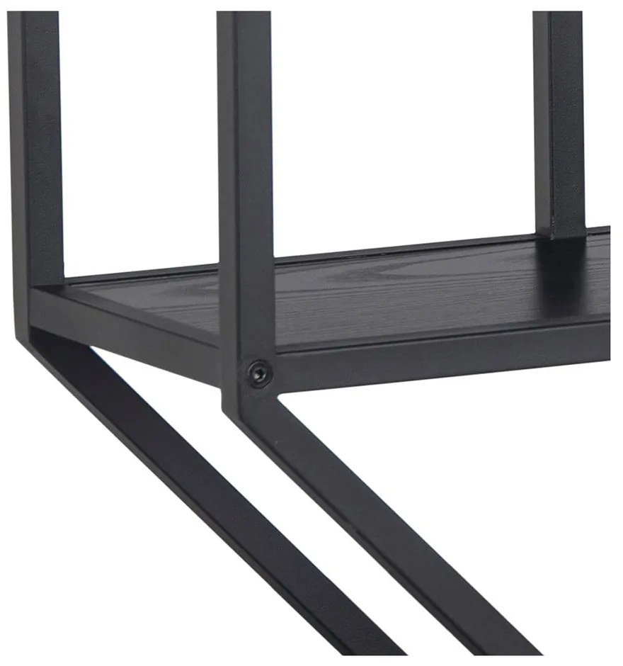 Raft de perete Actona Seaford, negru