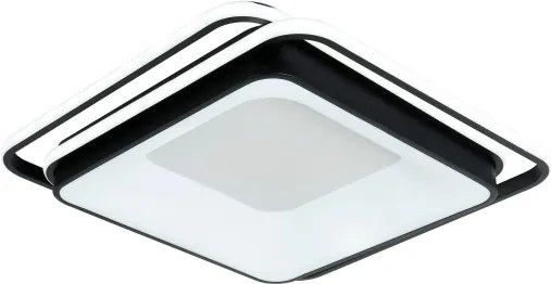 Brilagi - plafonieră LED dimmabilă FLARE LED/102W/230V 50x50 cm neagră + telecomandă