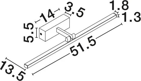 Aplica de perete LED baie IP44 MAREL alba