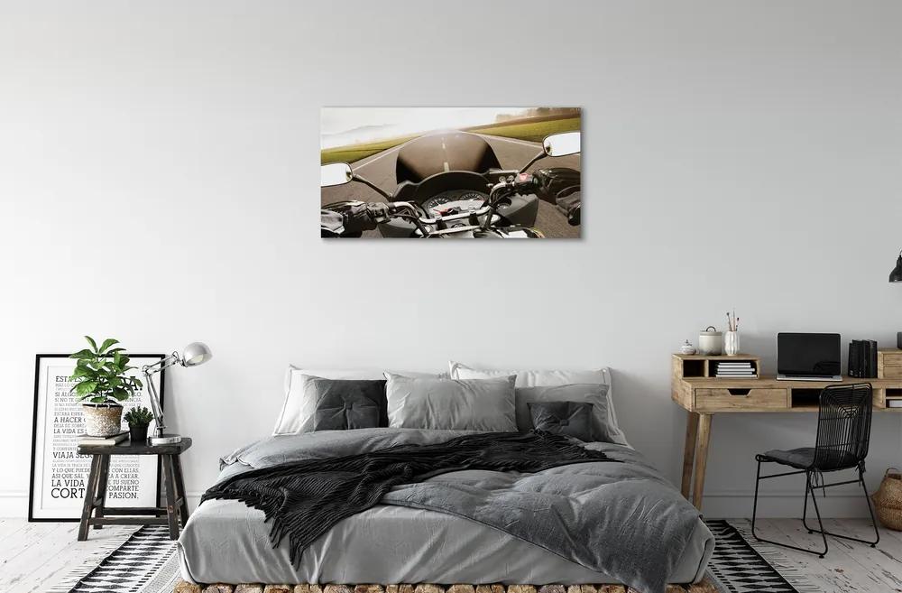 Tablouri canvas Motociclete cer rutier de top