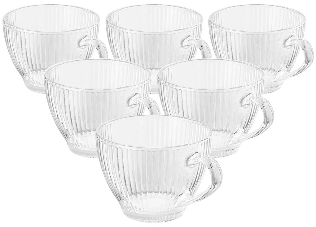 Altom Set de căni de sticlă Selena 390 ml, 6 buc