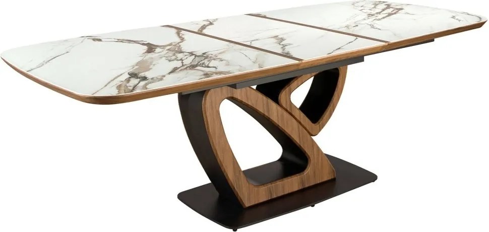 Masa extensibila deosebita design LUX Marble 180-230x100cm