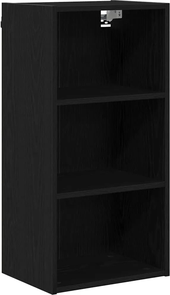 vidaXL Dulap suspendat Stejar Negru 40 x 29,5 x 80 cm Lemn compozit