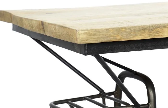 Consola de bar, din metal si lemn de mango, Throttle