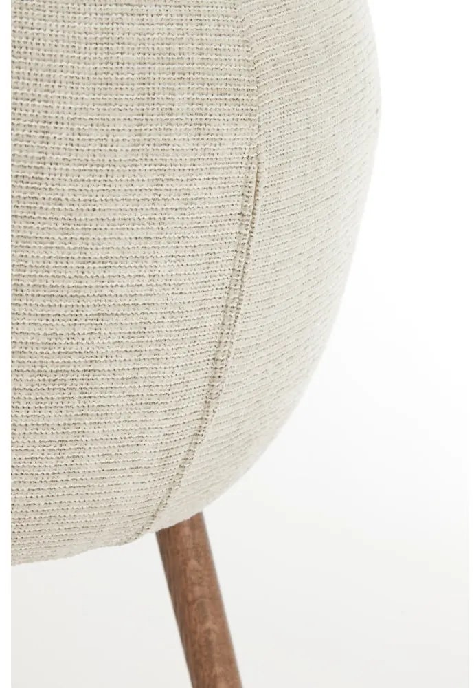 Set de scaune de sufragerie bej cu cotiere 2 buc. tapițat Blaine – Light &amp; Living