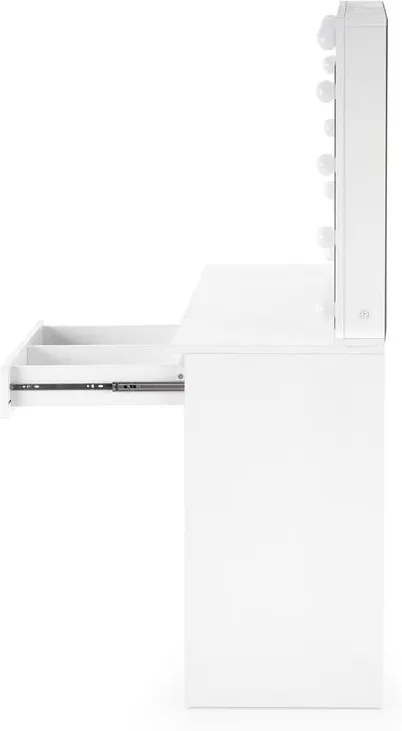 Masuta de toaleta Hollywood alb - H140 cm