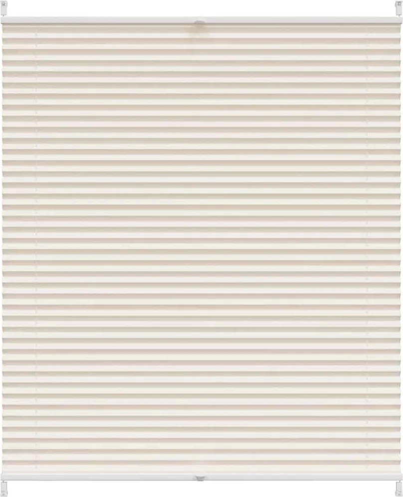 vidaXL Jaluzea plisată, crem, 110x150 cm