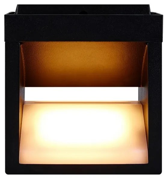 Aplica Perete Exterior, Lumina Indirecta, Protectie IP54, Rivo negru