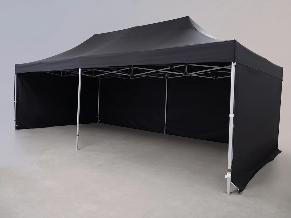Cort de petrecere 8 × 4 m Profi Hexa, Albastru