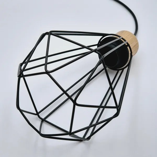 Lustră pe cablu Brilagi WOODY BASKET 1xE27/60W/230V stejar