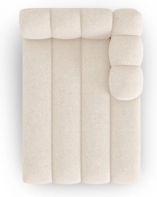 Șezlong crem (cu colț pe partea dreaptă) Lupine – Micadoni Home