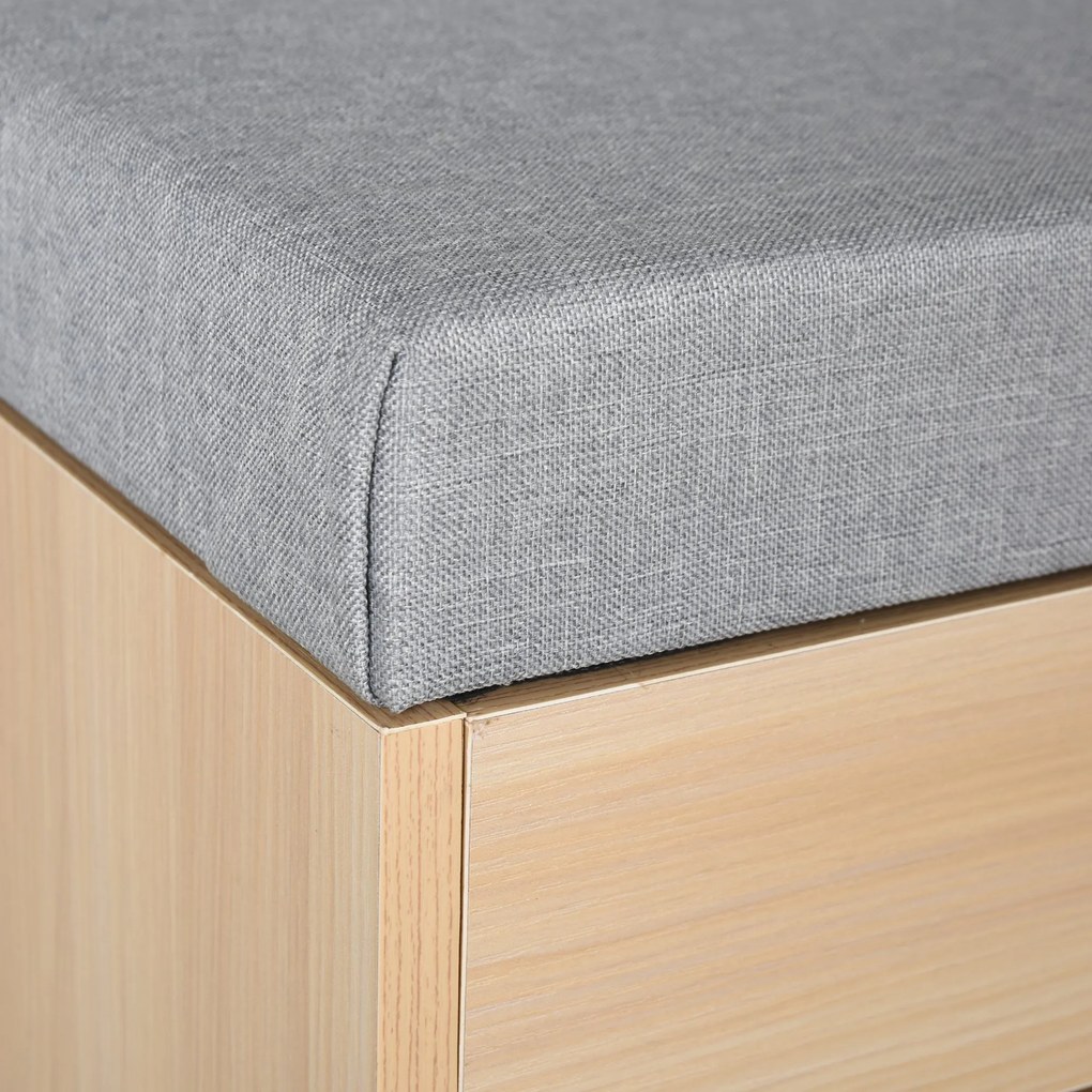 Banca din lemn pentru pantofi, 80x30x48cm HOMCOM | Aosom Romania