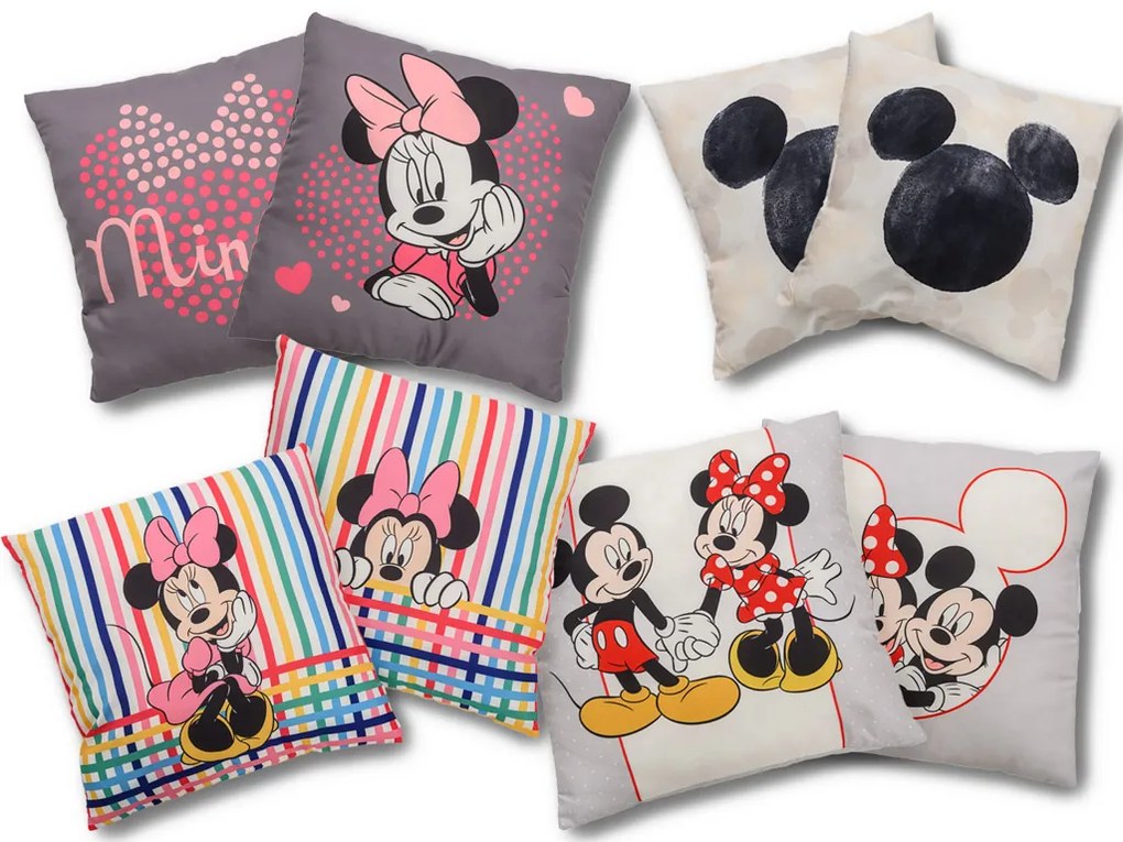 Perna decorativă MICKEY MOUSE 40x40 cm - mai multe culori Culoare: Dungi