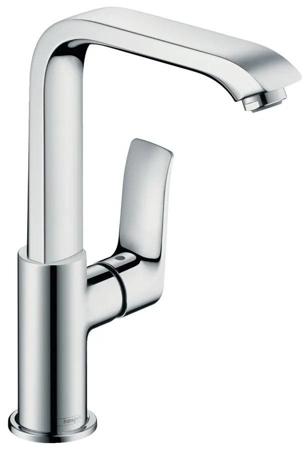 Baterie lavoar inalta Hansgrohe Metris 230 crom cu ventil Pop-Up