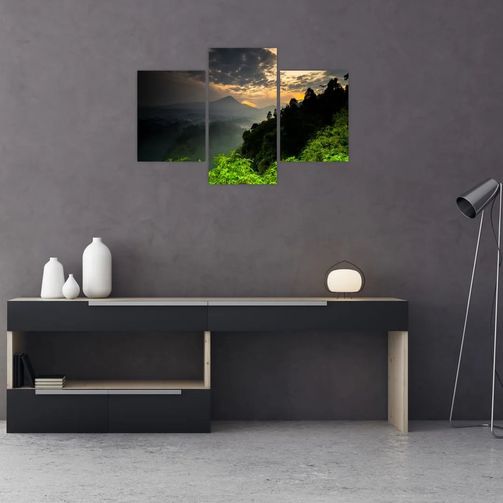 Tablou - peisaj montan verde (90x60 cm)