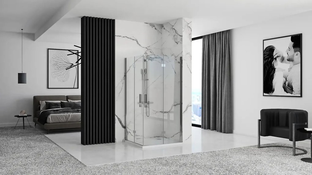 Cabina dus Rea Molier Chrome Double 80x90