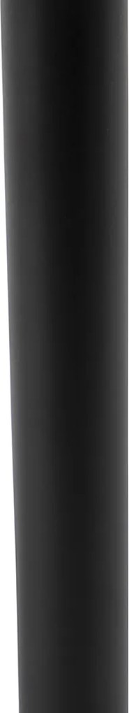 Lampă de masă clasică neagră cu abajur crem Granny 30 cm - Simplo