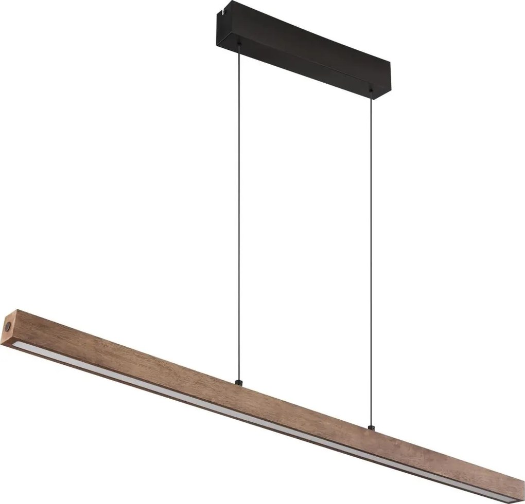 Globo 17015 - Lustra OLIVUS suspendată pe cablu, LED reglabil cu comutare tactilă/24W/230V 3000K maro