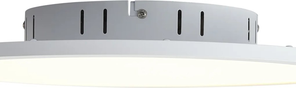 Panou LED inteligent alb 40cm incl. LED Dim to Warm cu telecomandă - Knob