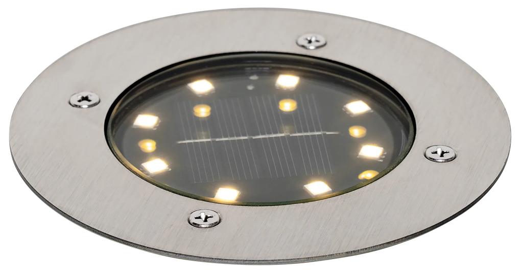 Reflector modern la sol din oțel cu LED IP65 Solar - Terry