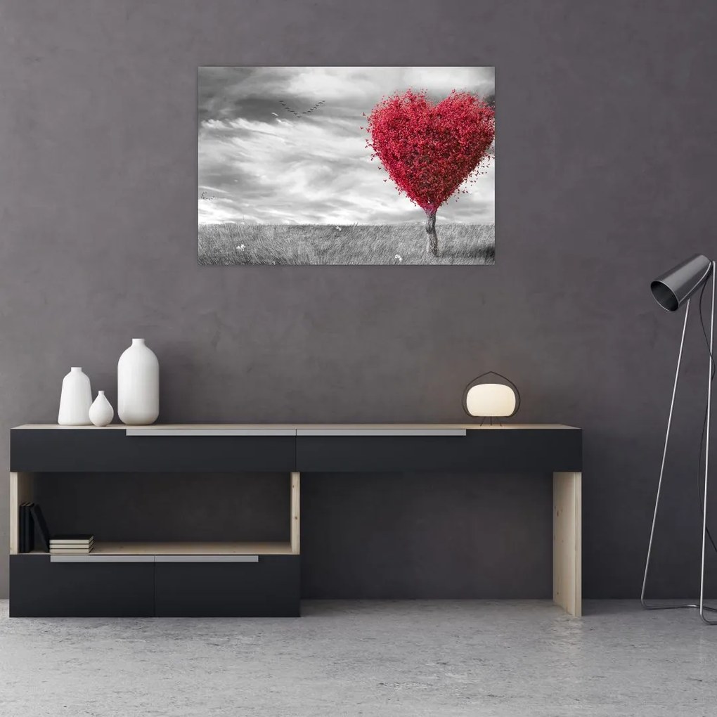 Tablou -Inima din coroanele copacilor (90x60 cm)