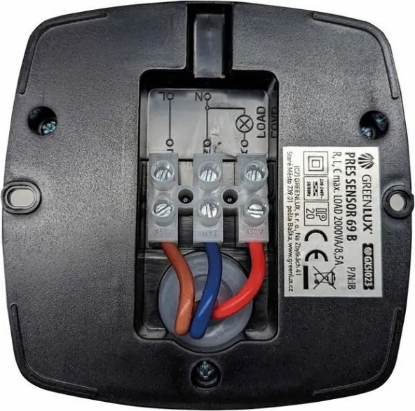 Senzor de prezență PRES SENSOR 2000W, negru